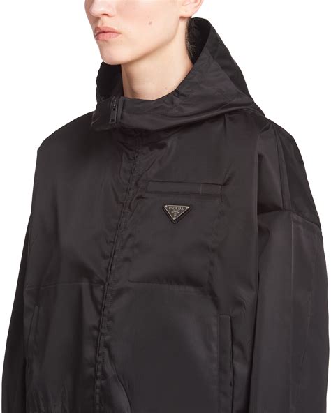 nylon gabardine anorak jacket prada|prada re nylon down jacket.